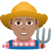 👨🏽‍🌾 man farmer: medium skin tone display on JoyPixels